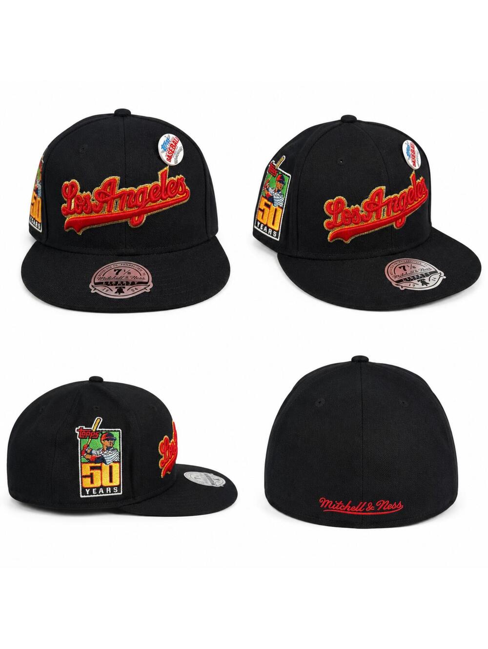 New Mitchell & Ness Los Angeles Dodgers Topps Chrome 2001 Hat Pin 7 1/8 - Picture 2 of 10